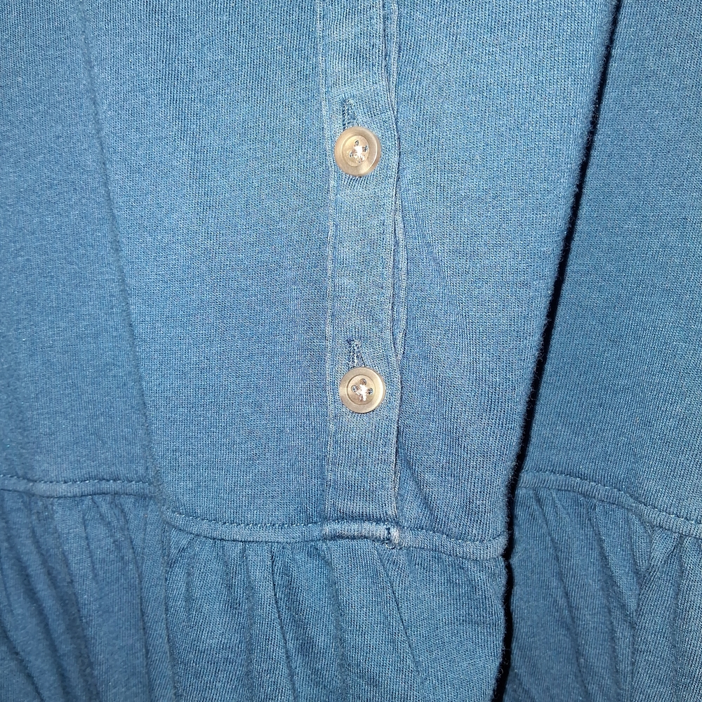 Sonoma Women's Blue Sleeveless Button Tank - Picture 5 of 5